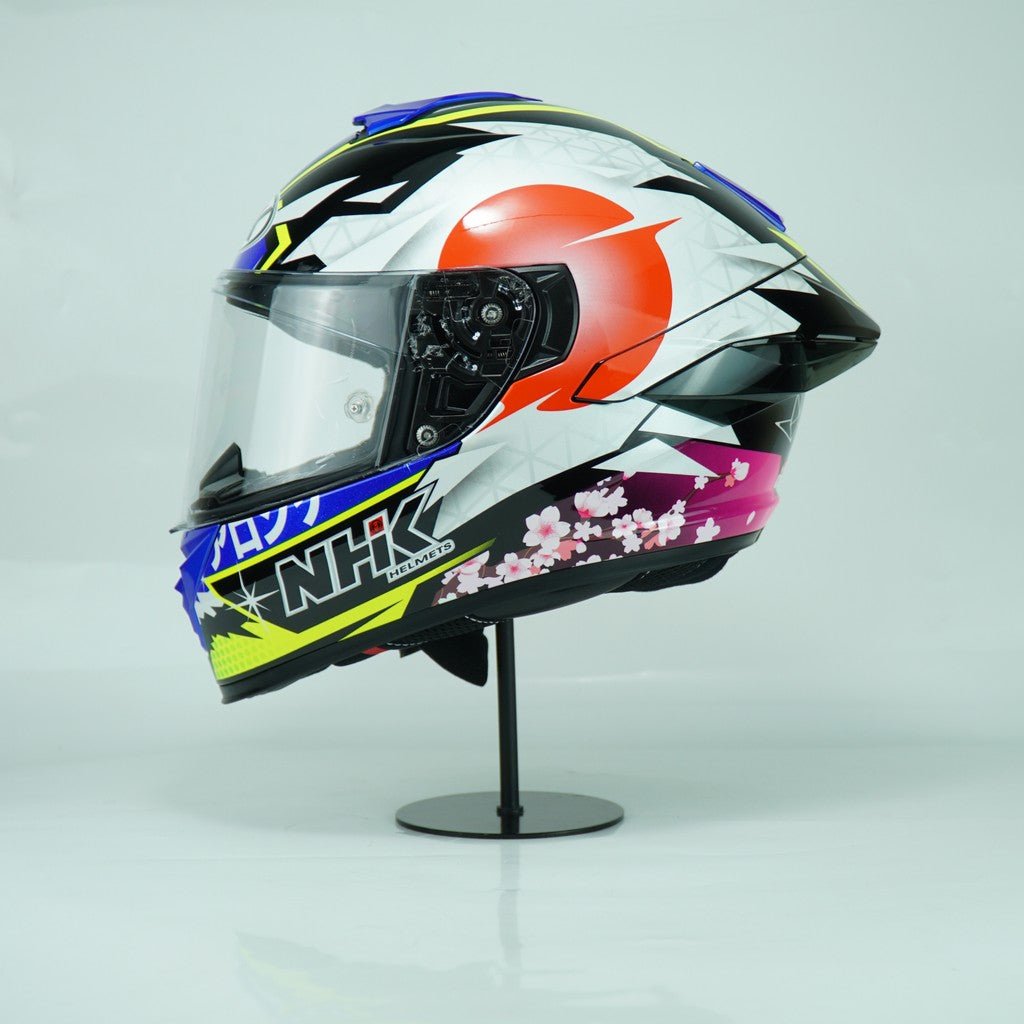 NHK Helmet K5R SV Alonso Lopez #4 (Black/Blue Glossy)