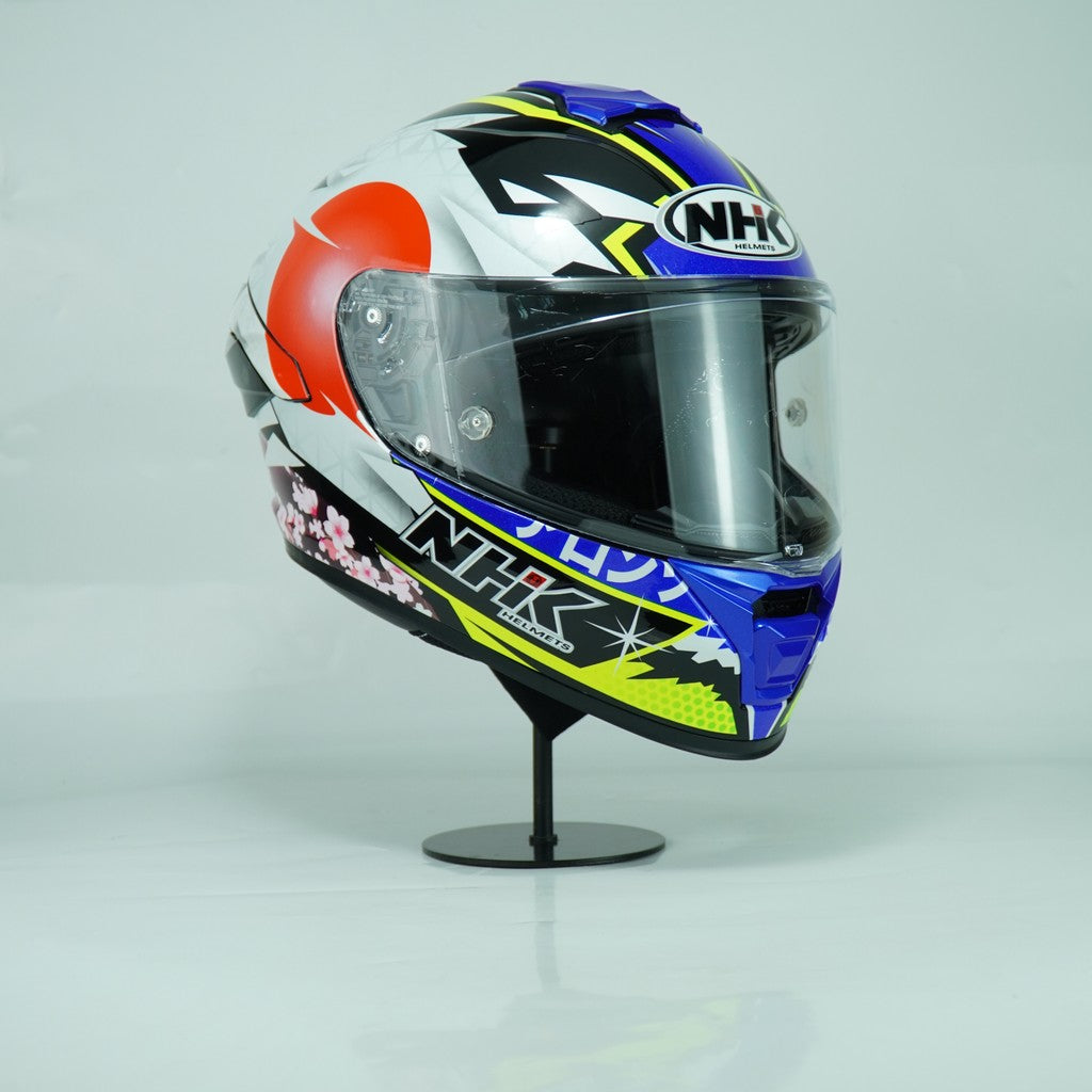 NHK Helmet K5R SV Alonso Lopez #4 (Black/Blue Glossy)