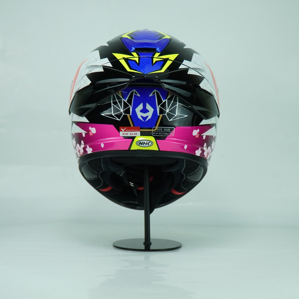 NHK Helmet K5R SV Alonso Lopez #4 (Black/Blue Glossy)