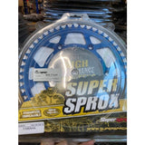 Supersprox Aluminium Rear Sprocket For Yamaha WR250F, YZ125, YZ450F (RAL-245:49-BLU) - Durian Bikers
