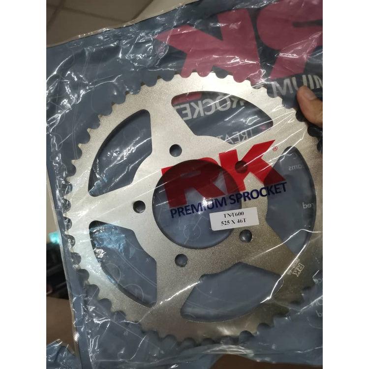 RK Premium Sprocket for Benelli TRK 502 / TNT 300 / TNT 600 / Leoncino 500 (525 x 44T / 46T) - Durian Bikers