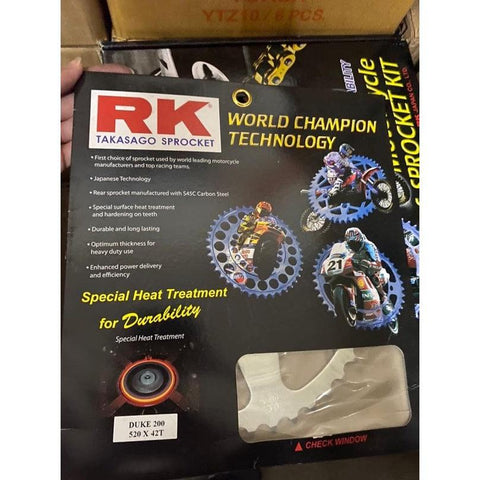 RK Premium Sprocket for KTM Duke 200 (520 x 40T / 42T) - Durian Bikers
