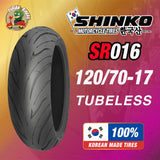 Shinko Tires SR016 Series (120/70-17) - Durian Bikers