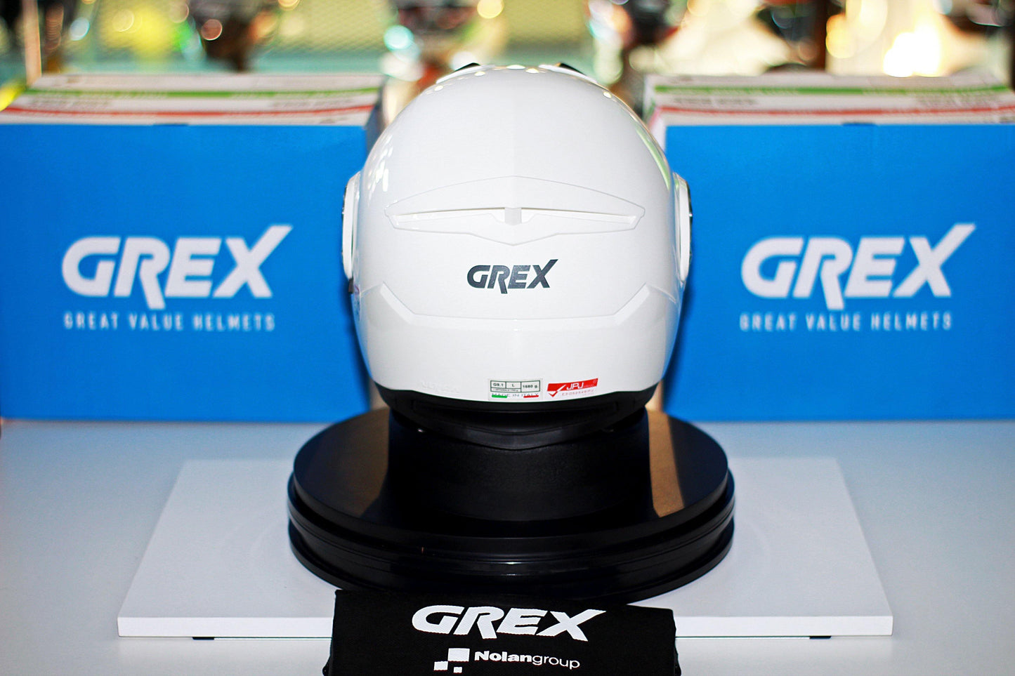 Grex G9.1 Evolve Kinetic N-Com (4 Metal White) - Durian Bikers