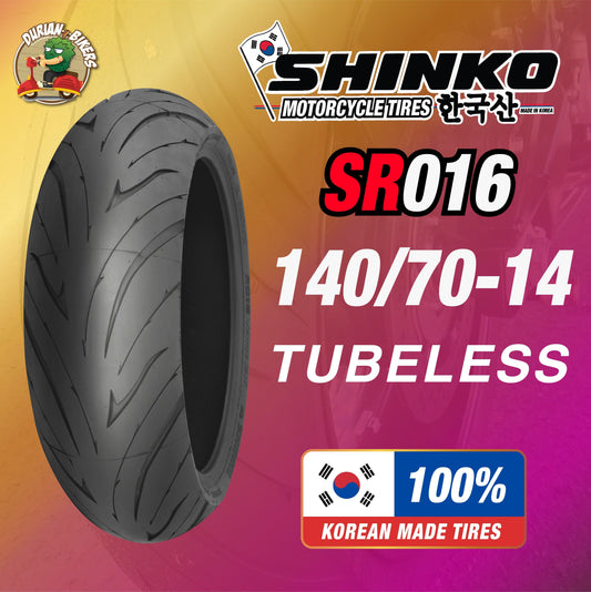 Shinko Tires SR016 Series (140/70-14) - Durian Bikers