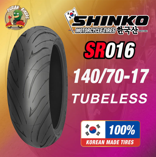 Shinko Tires SR016 Series (140/70-17) - Durian Bikers