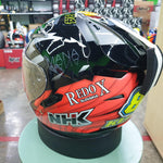 NHK Helmets R1 v2.0 Jakub #2 (Brno) (Black/Orange Glossy) - Durian Bikers