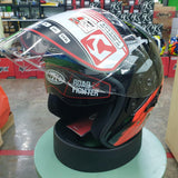 NHK Helmets R1 v2.0 Jakub #2 (Brno) (Black/Orange Glossy) - Durian Bikers