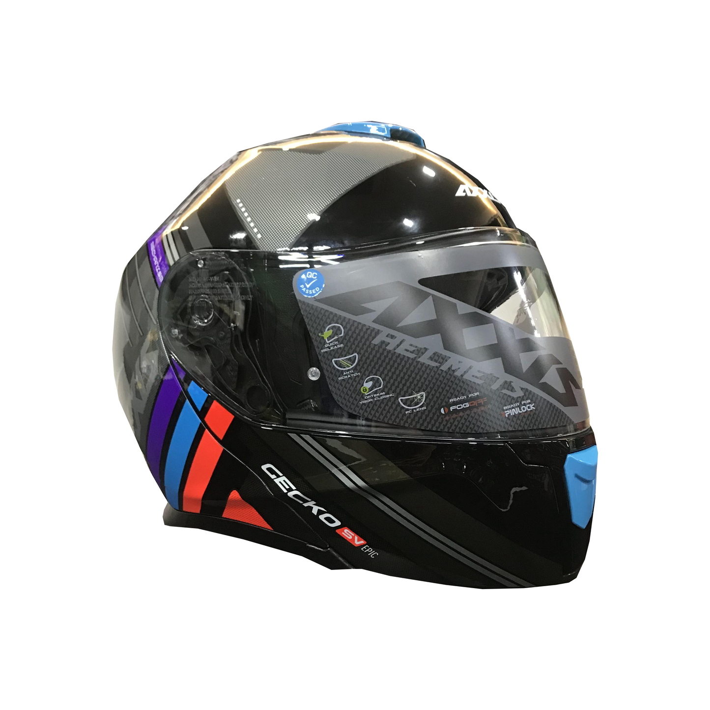 Axxis Helmet Gecko Epic (B1 Gloss Black)
