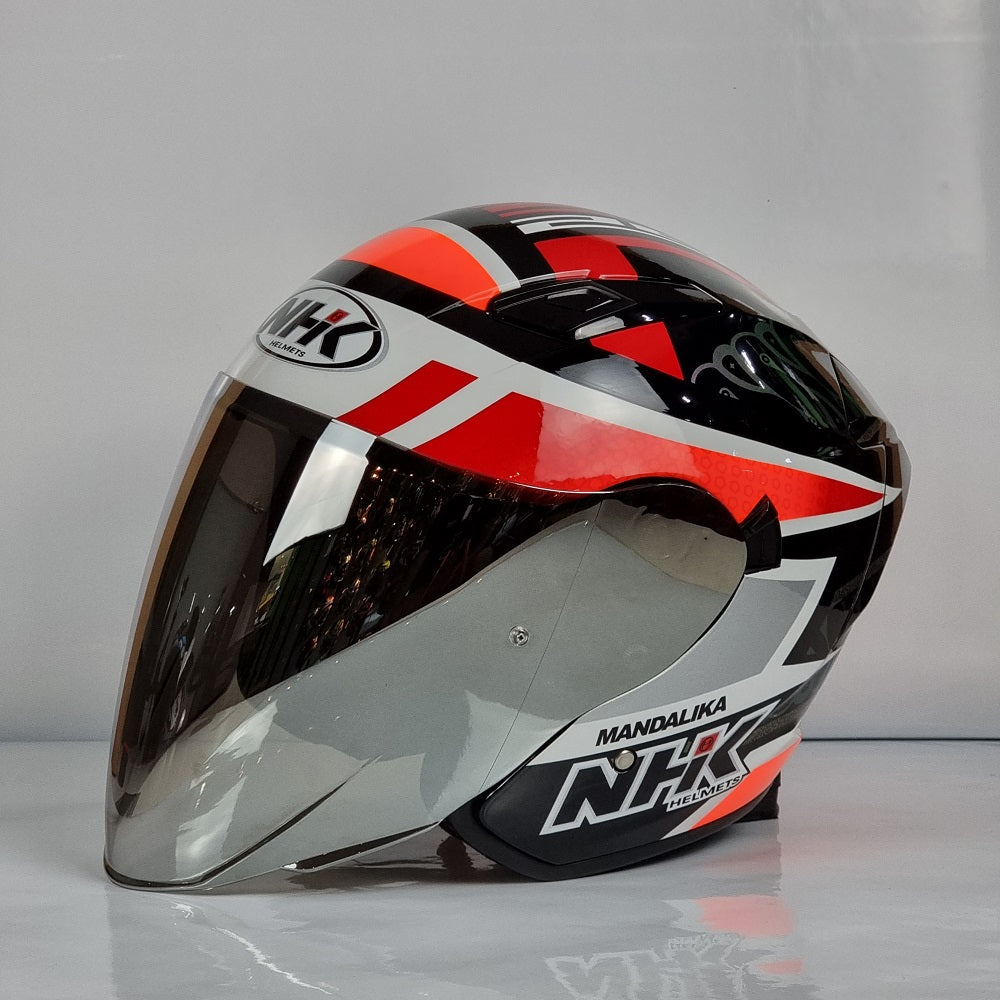 NHK Helmet S1GP Bobend Sneyder (Black/Red Glossy)