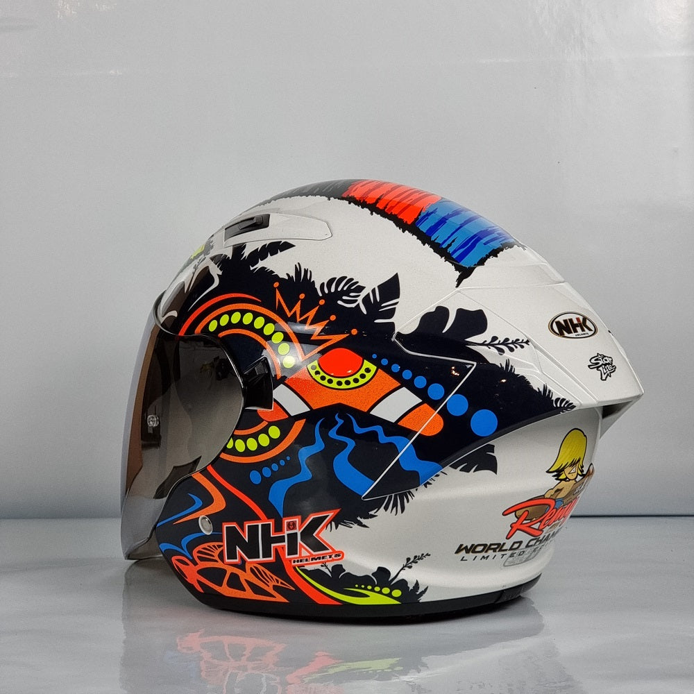 NHK Helmet S1GP Remi Gardner #3 (White Glitter Glossy)
