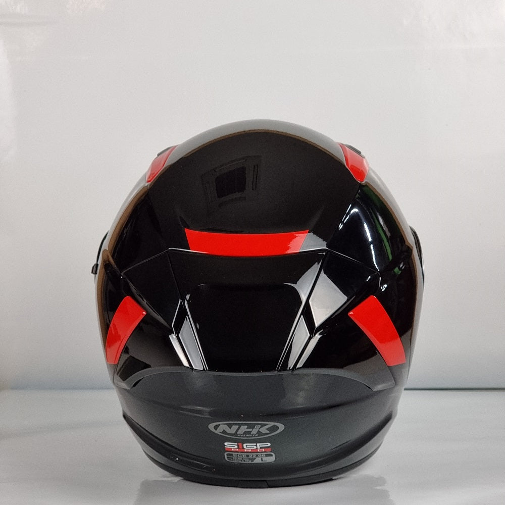 NHK Helmet S1GP Solid R (Black/Red Glossy)