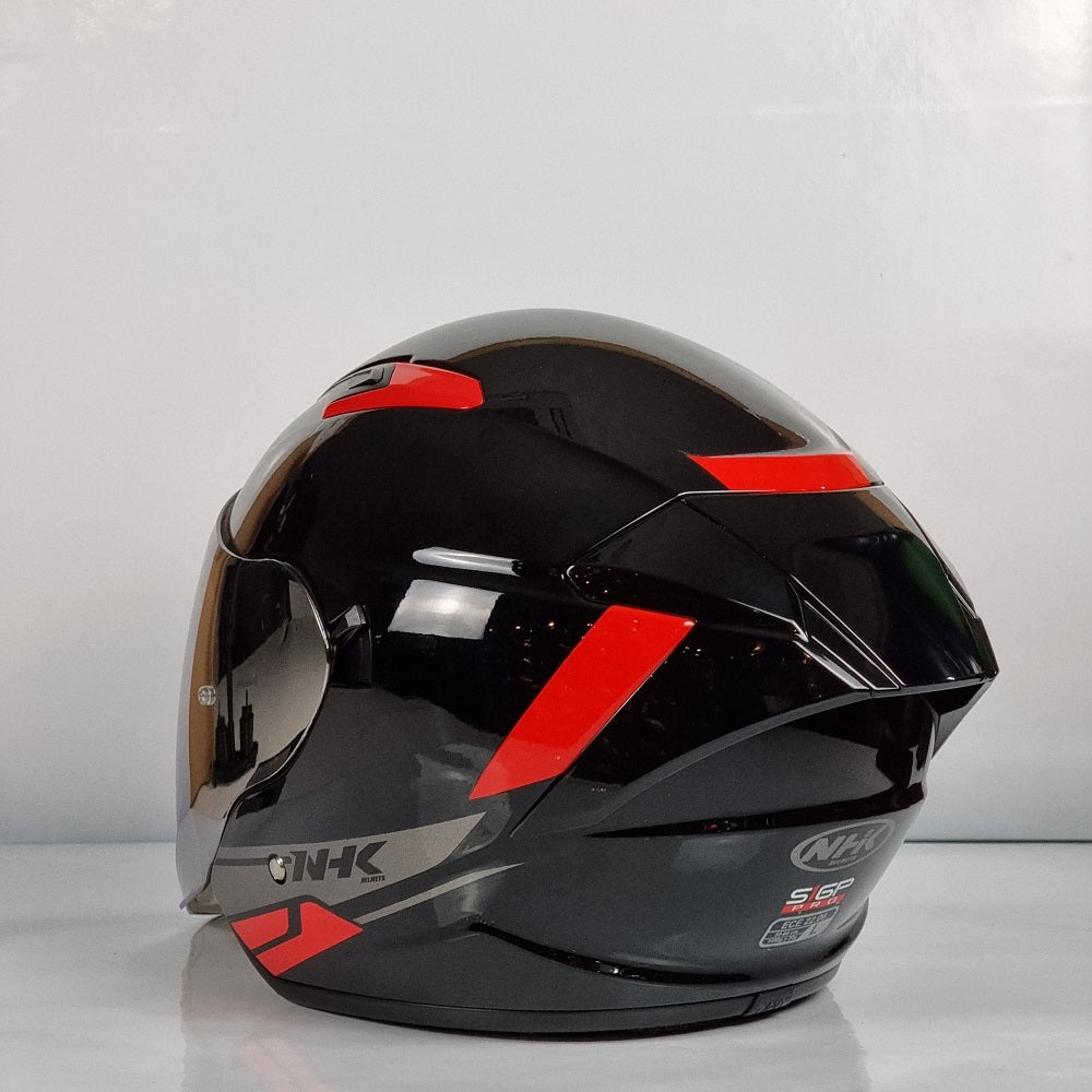 NHK Helmet S1GP Solid R (Black/Red Glossy)