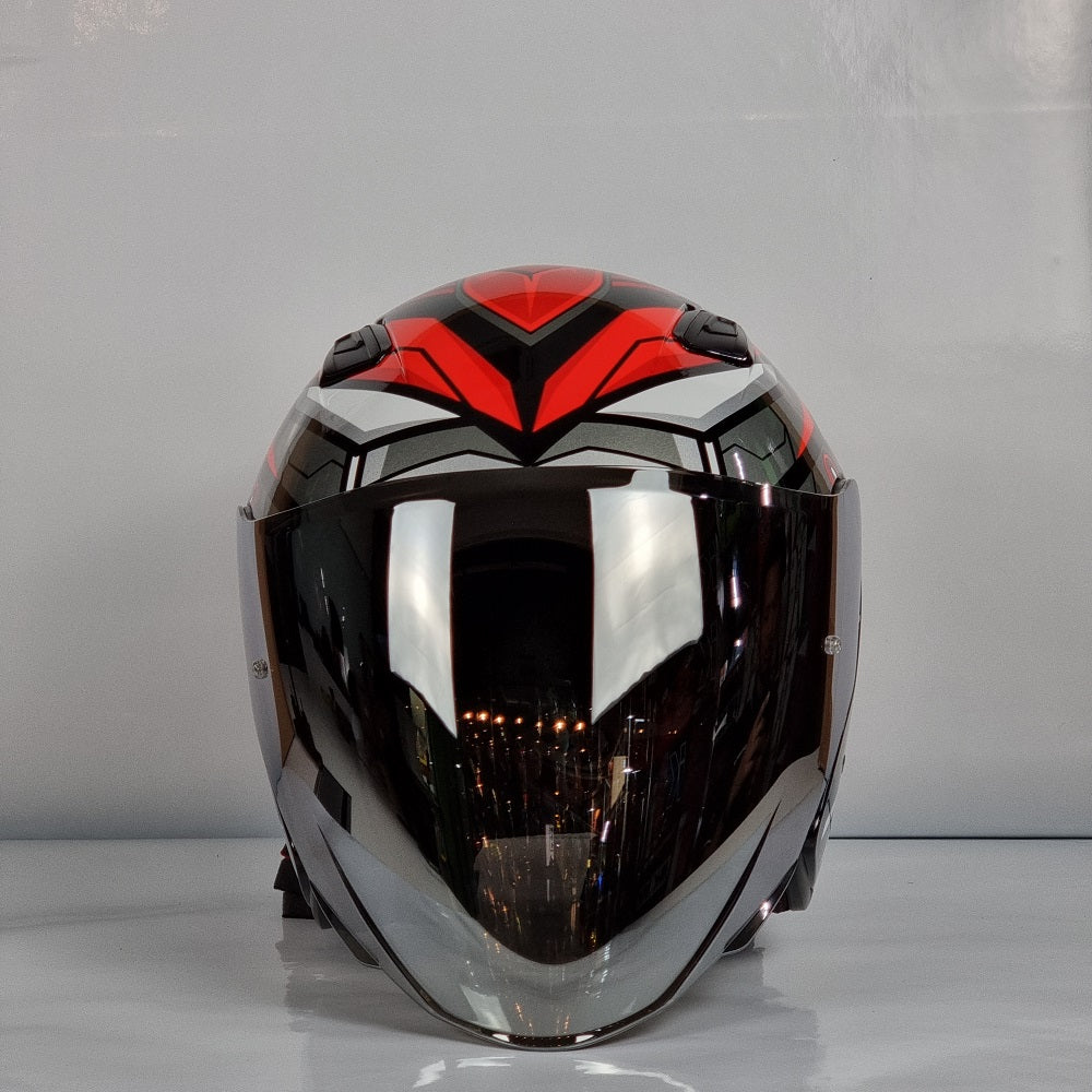 NHK Helmet S1GP Technicore (Black/Red Glossy)