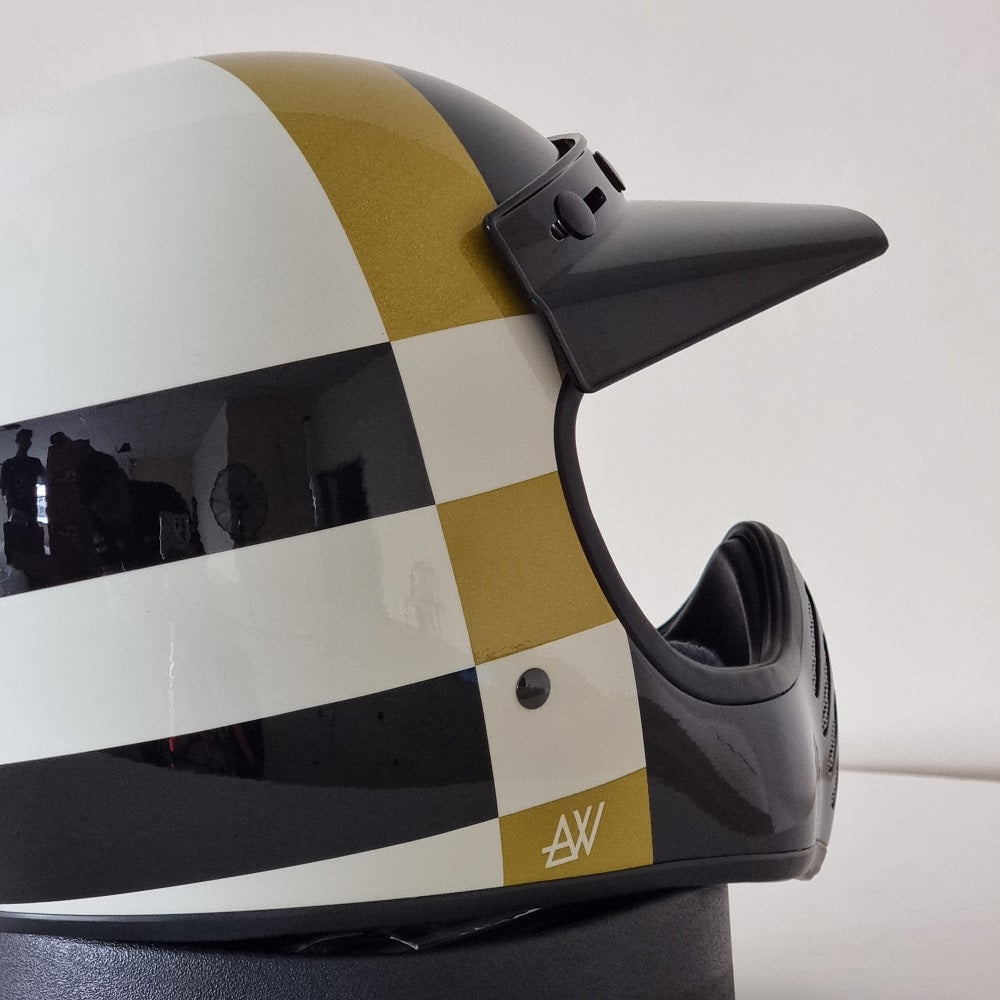 Bell Helmet Moto-3 (ATWYLD Orbit White/Black)