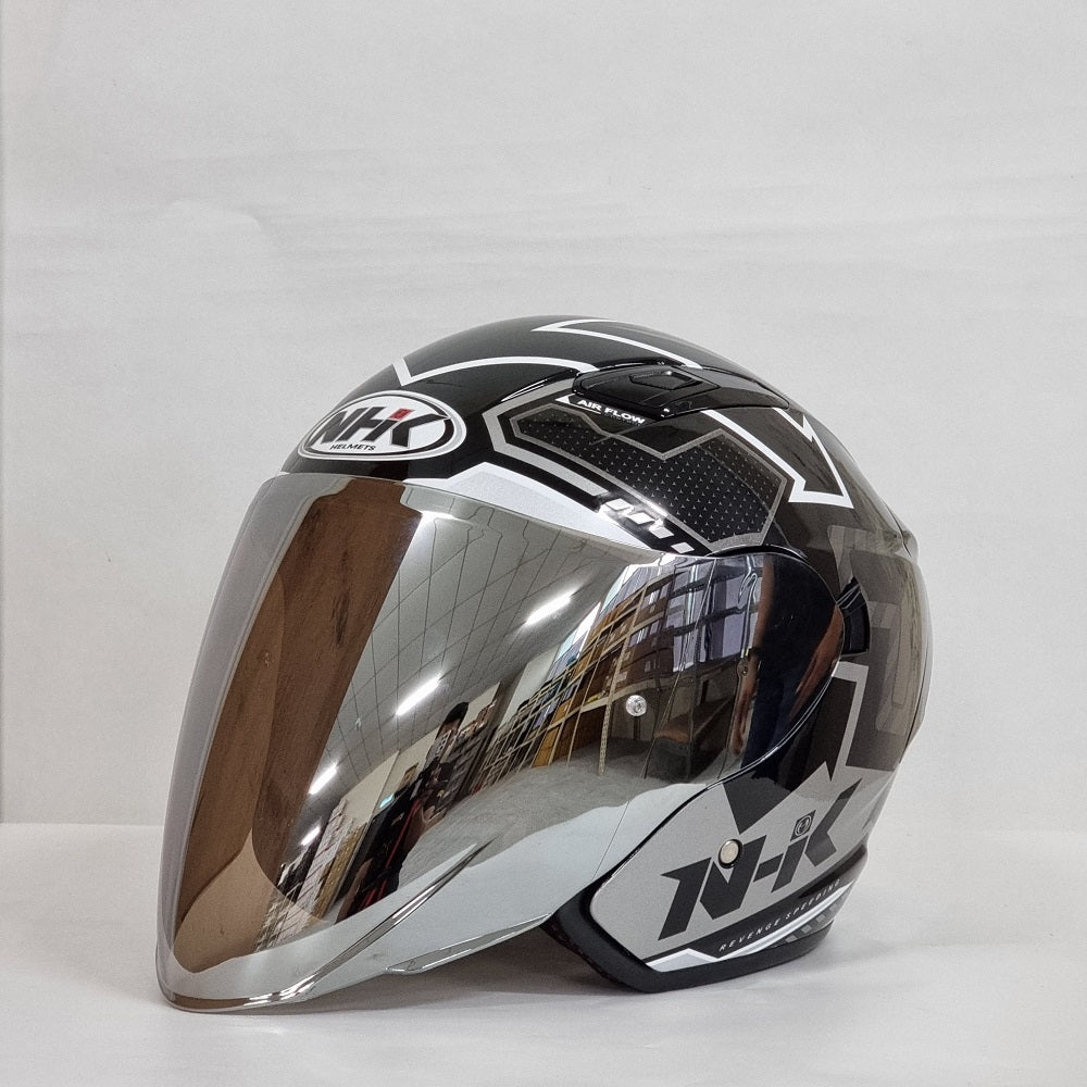 NHK Helmet S1GP Revenge Speed (Black/Silver Glossy)