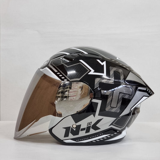 NHK Helmet S1GP Revenge Speed (Black/Silver Glossy)
