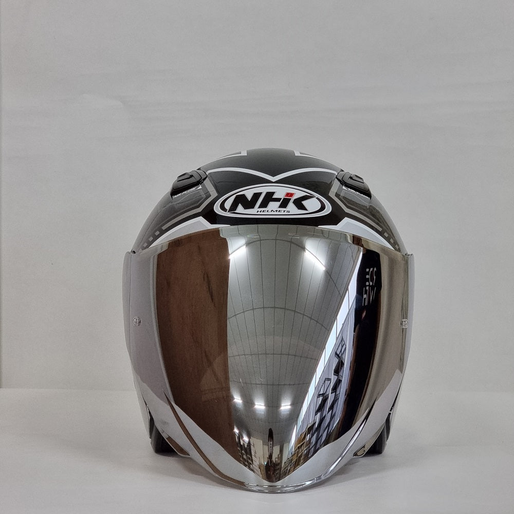 NHK Helmet S1GP Revenge Speed (Black/Silver Glossy)