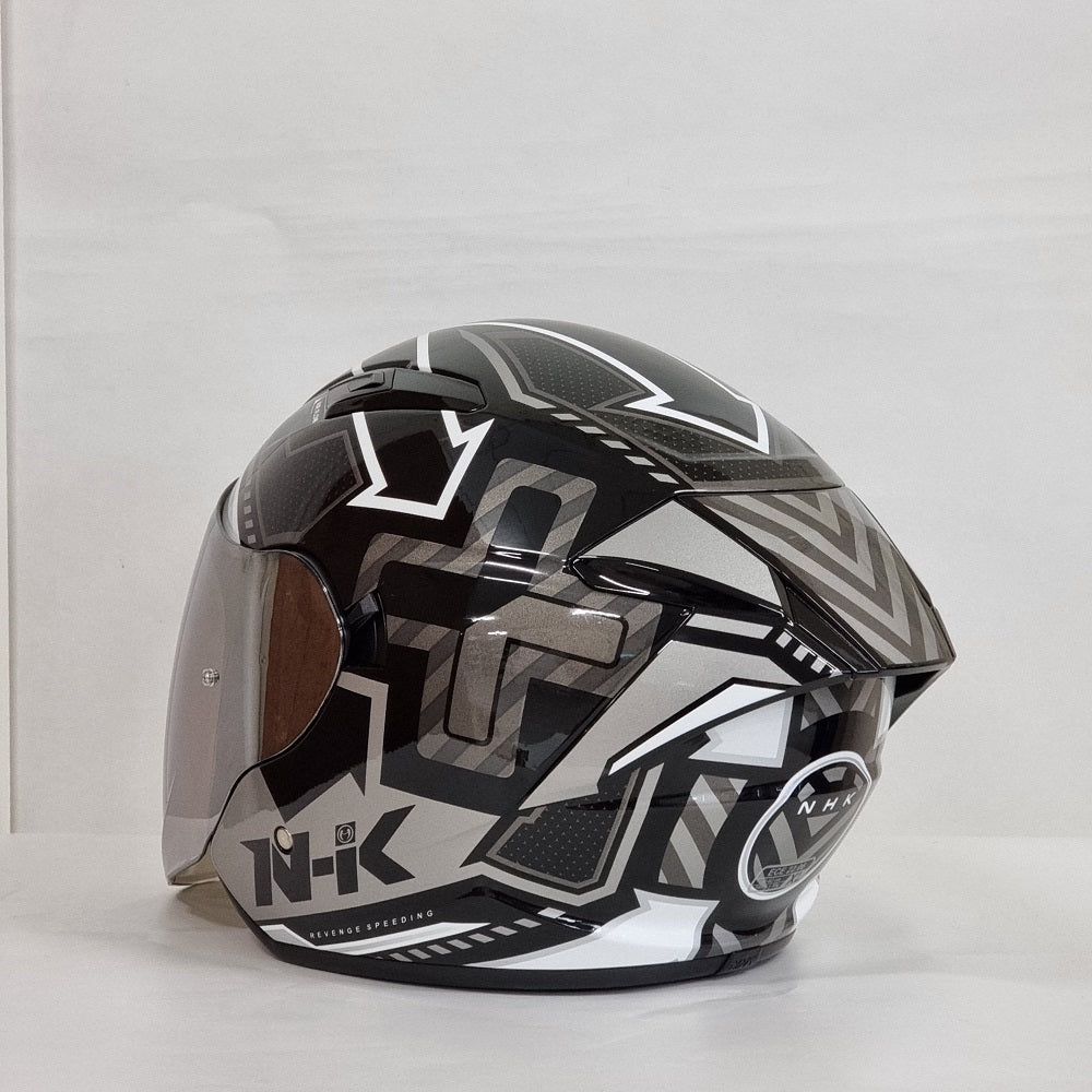 NHK Helmet S1GP Revenge Speed (Black/Silver Glossy)