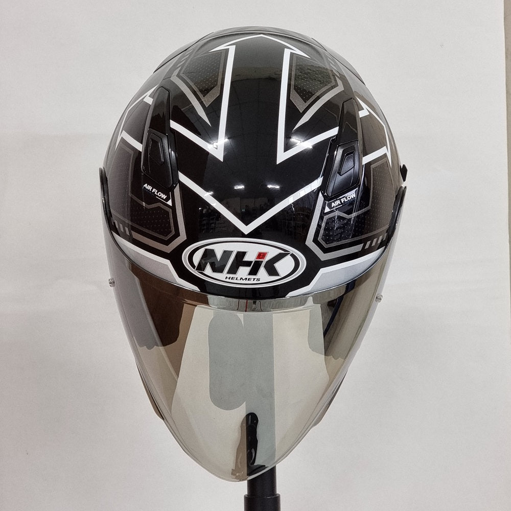 NHK Helmet S1GP Revenge Speed (Black/Silver Glossy)