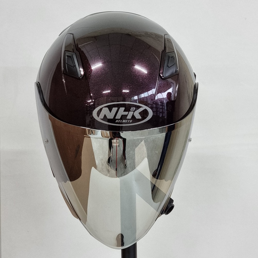 NHK Helmet S1GP Solid (Laser Red Glossy)