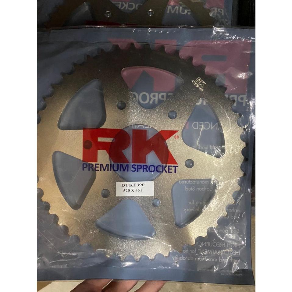 RK Premium Sprocket for KTM Duke 390, RC 250, RC 390, RC200, Duke 250  (520 x 39T / 41T / 43T / 45T / 46T) - Durian Bikers