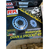 RK Chain & Sprocket Kit for Suzuki Belang (15T, 44T / 45T) 428HSB x 128L - Durian Bikers