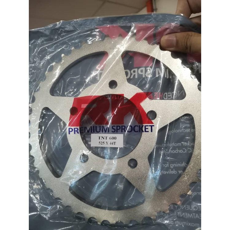 RK Premium Sprocket for Benelli TRK 502 / TNT 300 / TNT 600 / Leoncino 500 (525 x 44T / 46T) - Durian Bikers