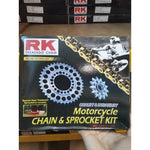 RK Chain & Sprocket Kit for Yamaha LC135 /135LC (15T, 33T / 36T / 37T / 38T / 39T) - Durian Bikers