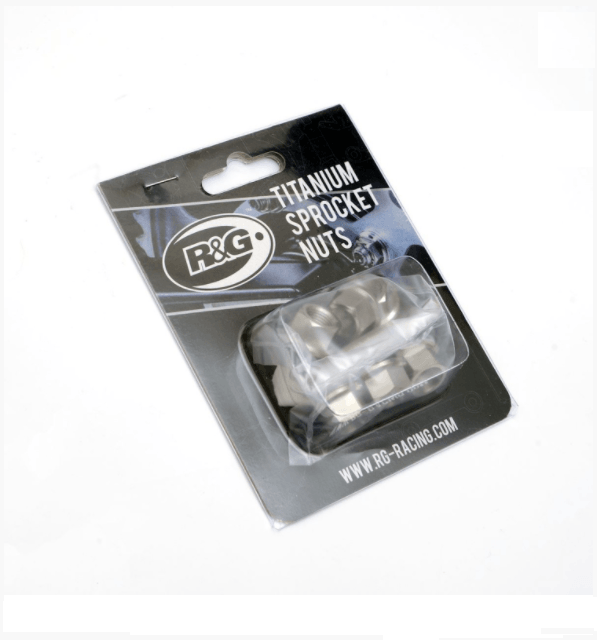 R&G Titanium Sprocket Nuts M10X1.25 (5 piece set) (Universal) - Durian Bikers