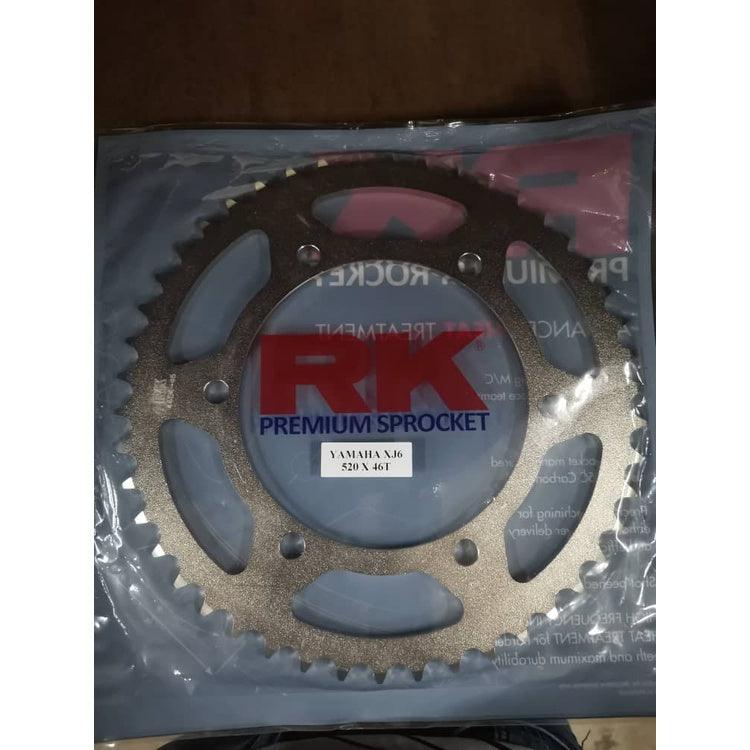 RK Premium Sprocket for Yamaha XJ6 (520 x 44T / 46T) - Durian Bikers