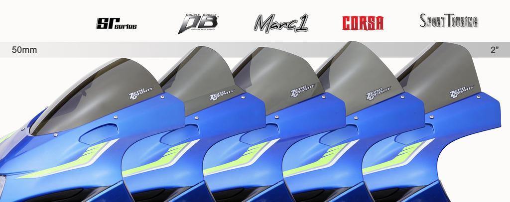 Zero Gravity Corsa Windscreen fits for Suzuki GSXR-1000 ('17-'19) (Light Smoke) - Durian Bikers