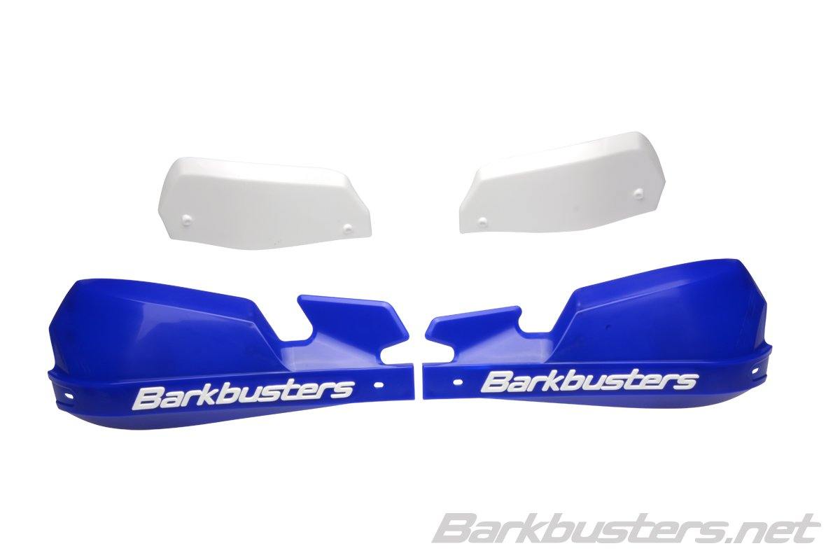Barkbusters VPS Plastic Hand Guards with Wind Deflector set (Blue) - Durian Bikers