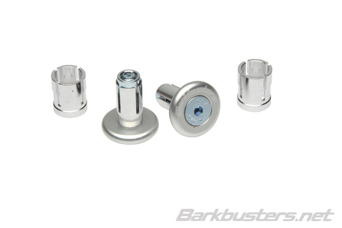 Barkbusters Accessory Bar End Plug Protectors (Silver)