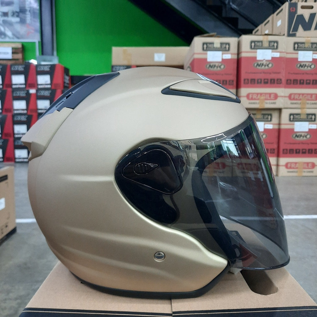 NHK Helmet R6 v2 Solid (Light Gold Matt)