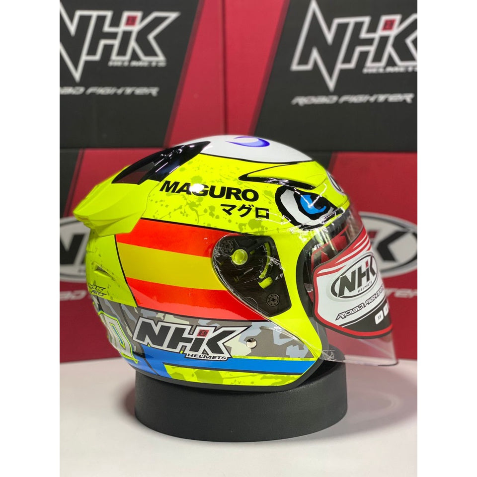 NHK Helmet R1 v2.0 Sergio #2 (Yellow Flo Glossy)