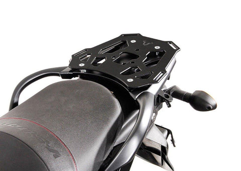 SW-Motech ALU Rack (Black) fits for Suzuki DL650 / V-Strom 650 XT ('11-'16) - Durian Bikers