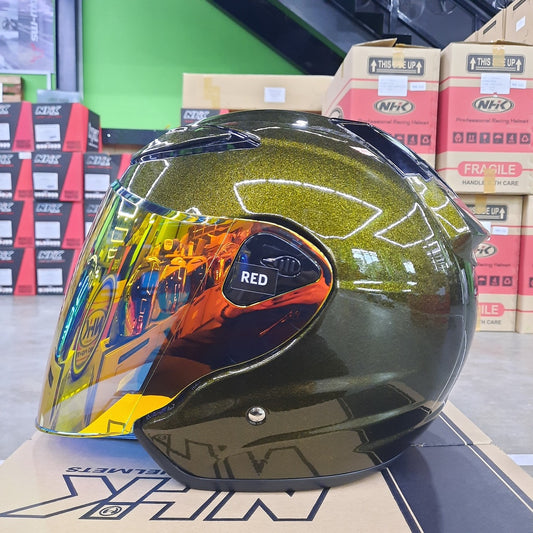 NHK Helmet R6 v2 Solid (Army Green Glossy)