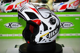 X-Lite X-1004 Nordhelle N-Com (17 Metal White) - Durian Bikers