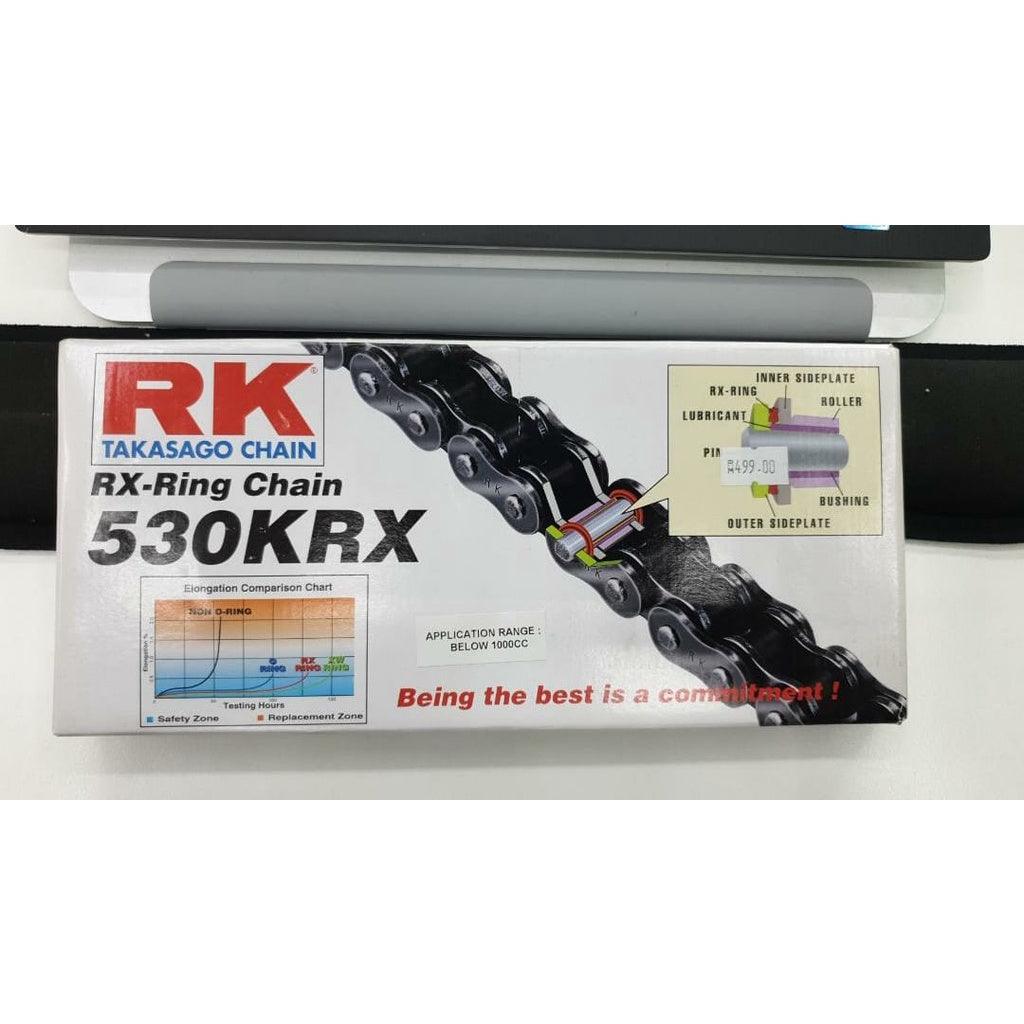 RK RX-Ring Chain 530KRX 120L Rivet Type - Durian Bikers
