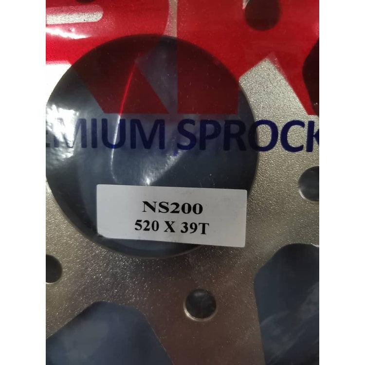 RK Premium Sprocket for Modenas Pulsar NS200 / RS200 (520 x 39T) - Durian Bikers