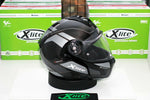 X-Lite X-1004 Ultra Carbon Charismatic N-Com (13 Glossy Black Chin Guard) - Durian Bikers