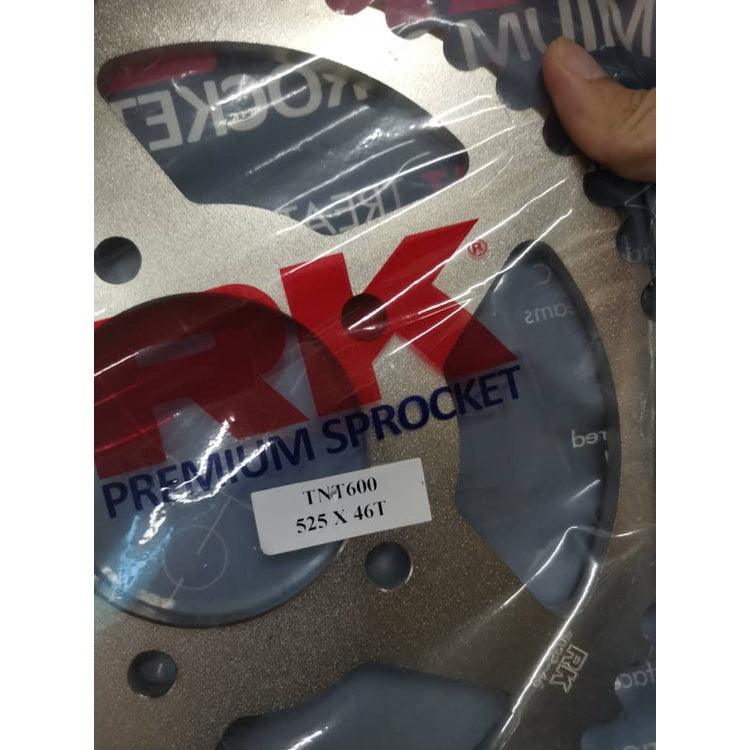 RK Premium Sprocket for Benelli TRK 502 / TNT 300 / TNT 600 / Leoncino 500 (525 x 44T / 46T) - Durian Bikers