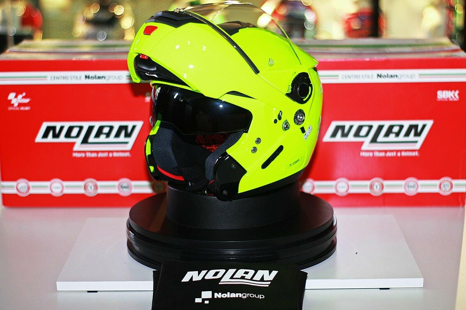 Nolan N90-2 Hi-Visibility N-Com (22 Fluo Yellow) - Durian Bikers