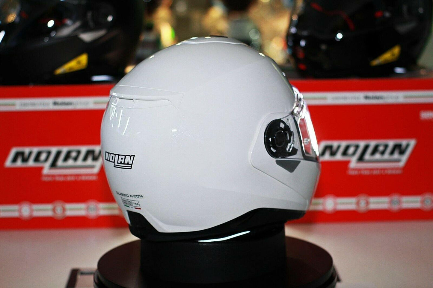 Nolan N100-5 Classic N-Com (5 Metal White) - Durian Bikers