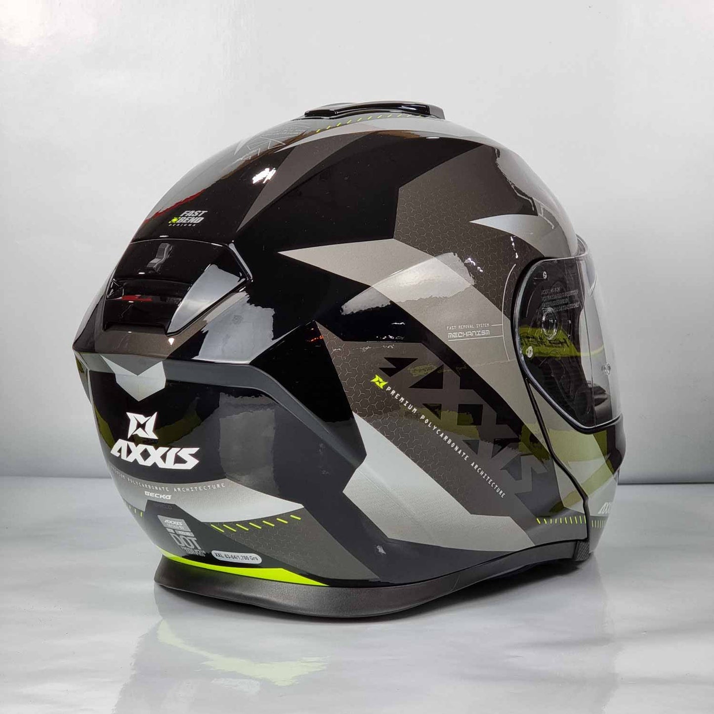 Axxis Helmet Gecko Shield (B2 Gloss Gray)