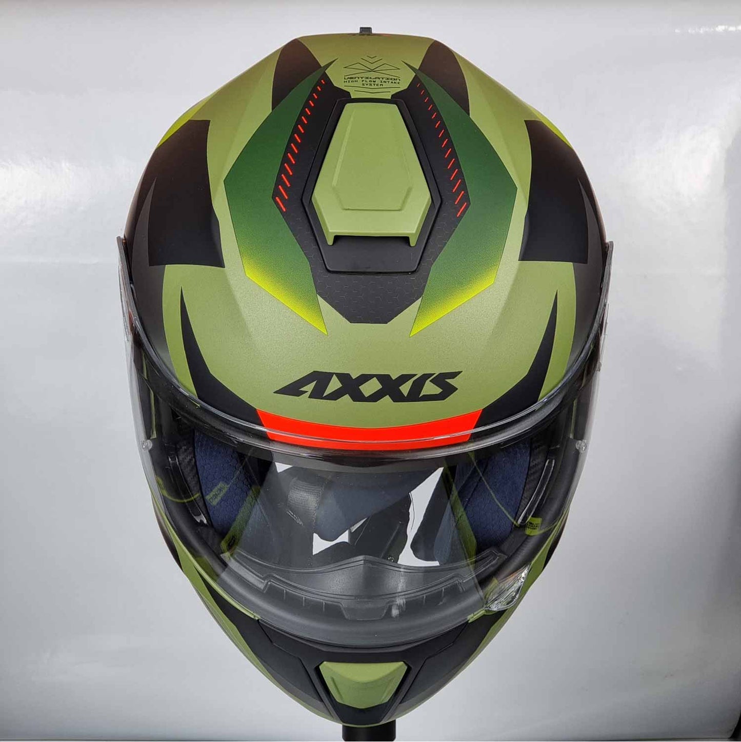Axxis Helmet Gecko Shield (F6 Matt Green)