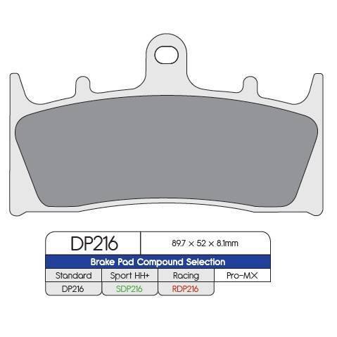 DP Brake Pads fits for Kawasaki ZX-6R, ZC-9R, VN1500, VN1600, Suzuki GSX1400, Hayabusa 1300 - Durian Bikers
