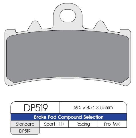 DP Brakes (DP519) Brake Pads - Durian Bikers
