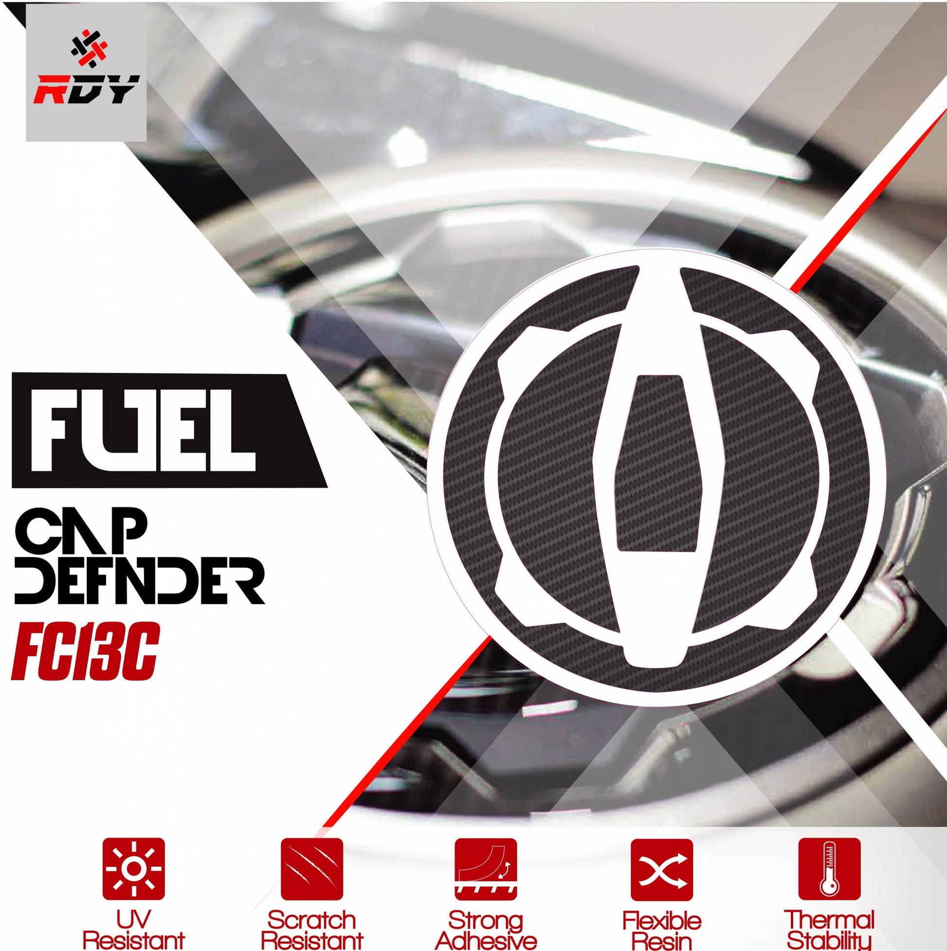 RDY Fuel Cap Defender fits for Kawasaki Fuel Cap - Durian Bikers